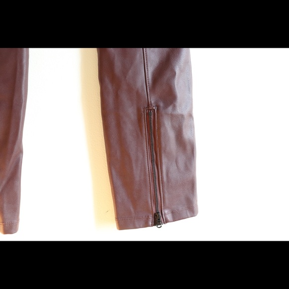 🖤David Lerner Faux leather straight leg pants🖤 - Picture 7 of 7